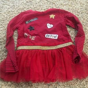 Garanimals Red and Black Striped Girls Top